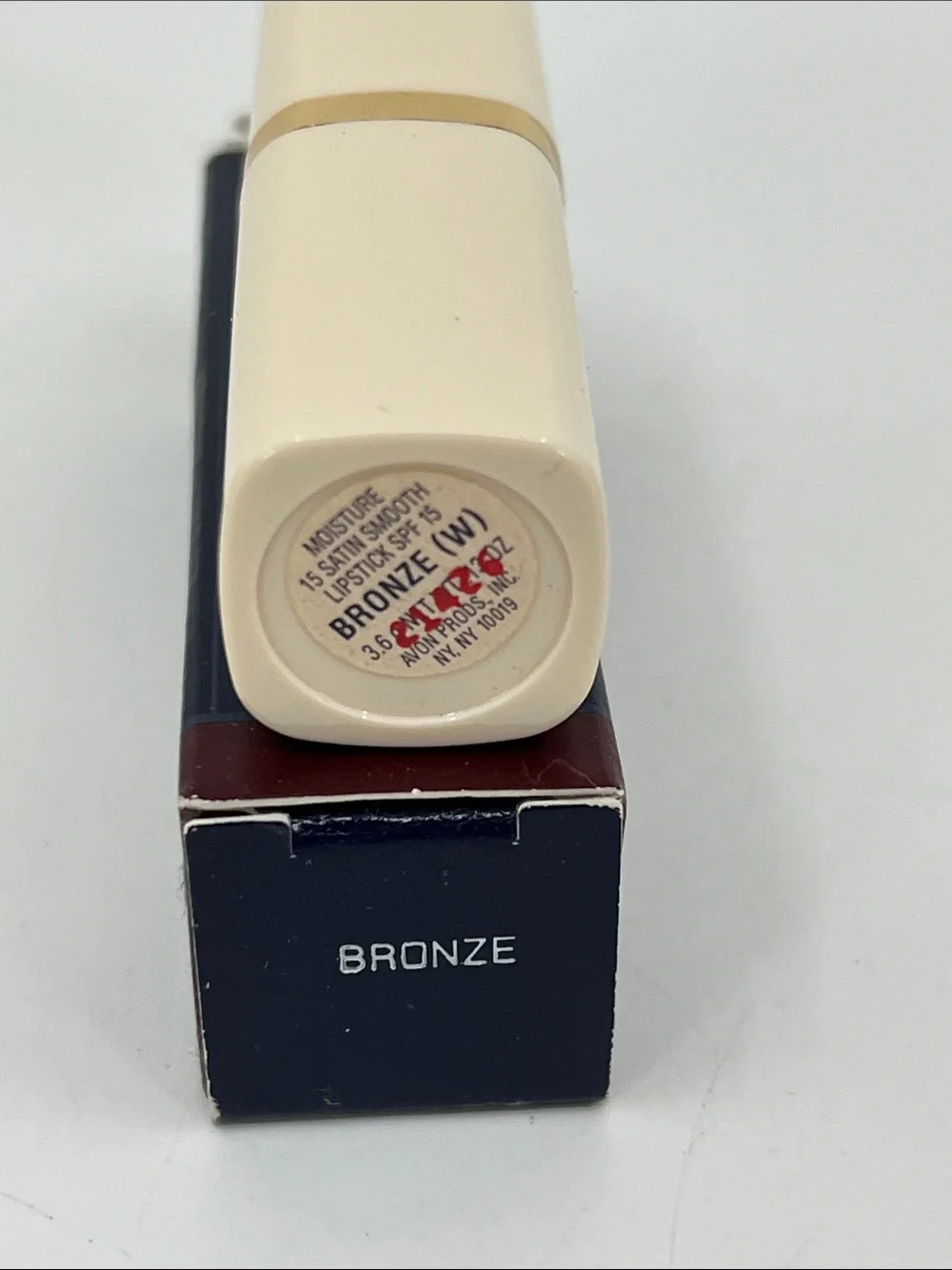 Avon Satin Moisture SPF 15 Smooth Lipstick - Bronze - Full Size